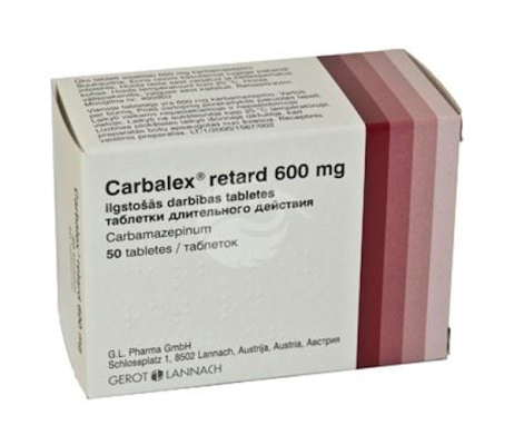 CARBALEX RETARD 600 MG TOIMEAINET PROLONGEERITULT VABASTAV TBL 600MG N50