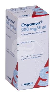 OSPAMOX 250 MG/5 ML SUUKAUDNE SUSPENSIOON ENSOONI PULBER 50MG 1ML 100ML N1