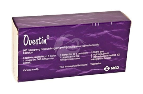 OVESTIN VAGINAALNE SUPOSIID500MCG N15