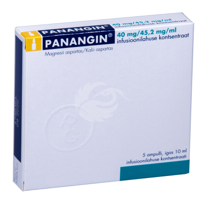 PANANGIN INFUSIOONI KONTSENTRAAT 45.2MG+40MG 1ML 10ML N5