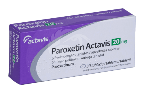 PAROXETIN ACTAVIS 20 MG ÕHUKE POLÜMEERKATTEGA TBL 20MG N30