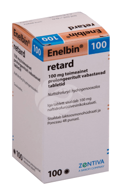 ENELBIN 100 RETARD TOIMEAINET PROLONGEERITULT VABASTAV TBL 100MG N100