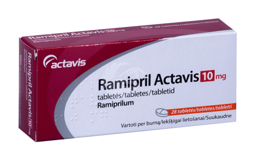 RAMIPRIL ACTAVIS 10MG TBL 10MG N28