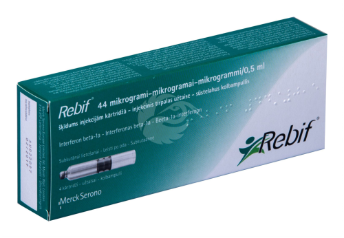 REBIF SÜSTELAHUS KOLBAMPULLIS 44MCG 0.5ML 1.5ML N4