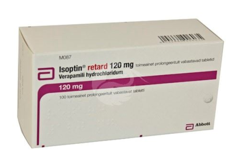 ISOPTIN RETARD 120 MG TOIMEAINET PROLONGEERITULT VABASTAV TBL 120MG N100