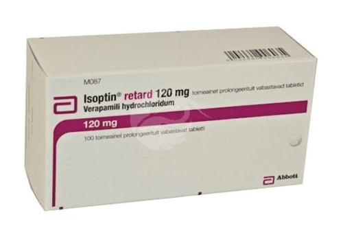 ISOPTIN RETARD 120 MG TOIMEAINET PROLONGEERITULT VABASTAV TBL 120MG N100