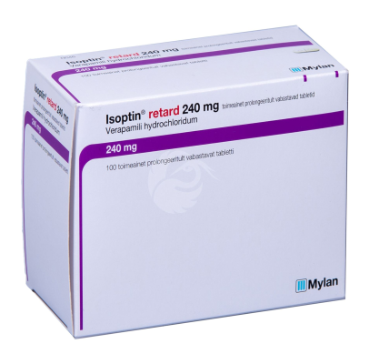ISOPTIN RETARD TOIMEAINET PROLONGEERITULT VABASTAV TBL 240MG N100