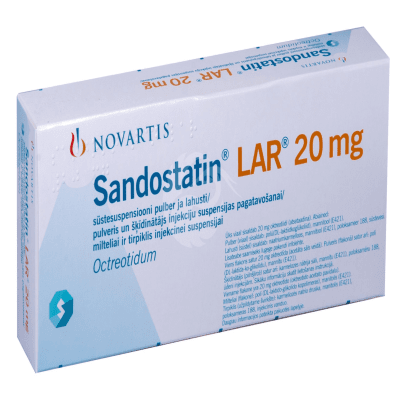 SANDOSTATIN LAR SÜSTE SUSPENSIOON ENSOONI PULBER JA LAHUSTI 20MG N1
