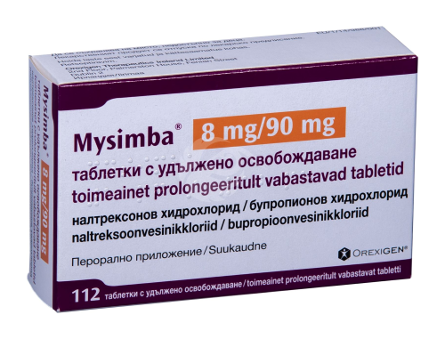 MYSIMBA TOIMEAINET PROLONGEERITULT VABASTAV TBL 90MG+8MG N112