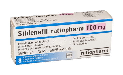 SILDENAFIL RATIOPHARM ÕHUKE POLÜMEERKATTEGA TBL 100MG N8