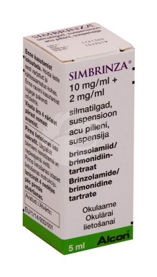 SIMBRINZA SILMATILGAD SUSPENSIOON 10MG+2MG 1ML 5ML N1