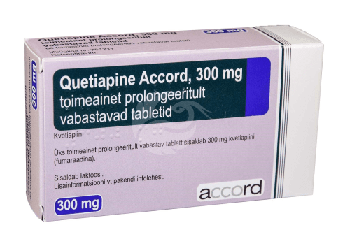 QUETIAPINE ACCORD TOIMEAINET PROLONGEERITULT VABASTAV TBL 300MG N60