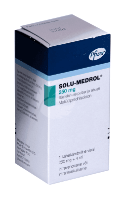 SOLU-MEDROL SÜSTELAHUSE PULBER JA LAHUSTI 250MG N1