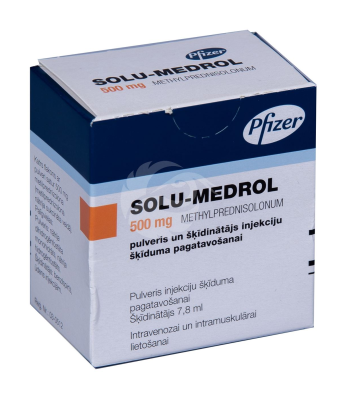 SOLU-MEDROL SÜSTELAHUSE PULBER JA LAHUSTI 500MG N1