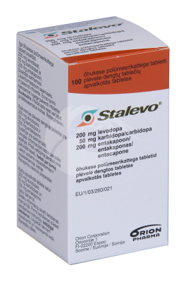 STALEVO ÕHUKE POLÜMEERKATTEGA TBL 200MG+50MG+200MG N100