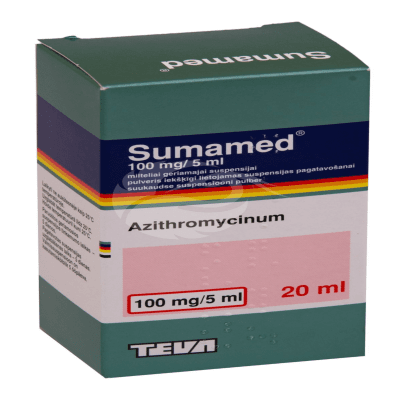 SUMAMED SUUKAUDNE SUSPENSIOON ENSOONI PULBER 20MG 1ML 20ML N1
