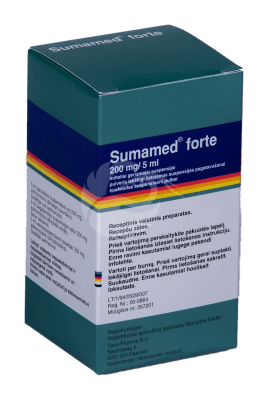 SUMAMED FORTE SUUKAUDNE SUSPENSIOON ENSOONI PULBER 40MG 1ML 30ML N1