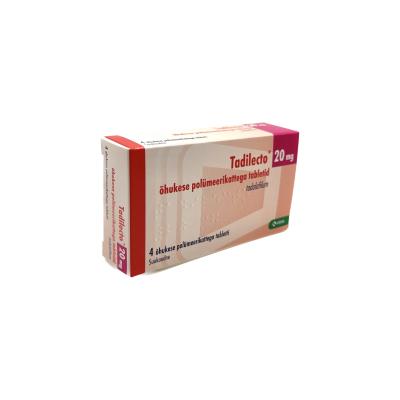 TADILECTO ÕHUKE POLÜMEERKATTEGA TBL 20MG N4
