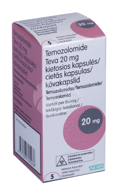 TEMOZOLOMIDE TEVA KÕVAKAPSEL 20MG N5