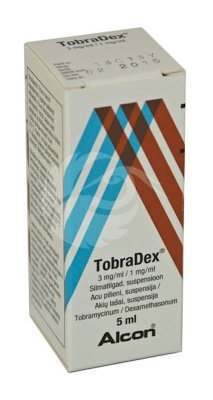 TOBRADEX SILMATILGAD SUSPENSIOON 1MG+3MG 1ML 5ML N1
