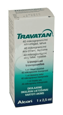 TRAVATAN SILMATILGAD LAHUS 40MCG 1ML 2.5ML N1
