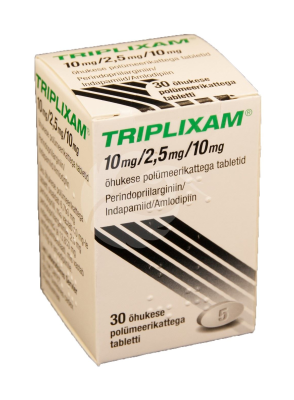 TRIPLIXAM ÕHUKE POLÜMEERKATTEGA TBL 10MG+10MG+2.5MG N30