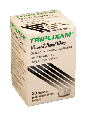 TRIPLIXAM ÕHUKE POLÜMEERKATTEGA TBL 10MG+10MG+2.5MG N30
