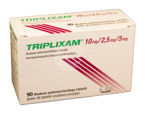 TRIPLIXAM ÕHUKE POLÜMEERKATTEGA TBL 10MG+5MG+2.5MG N90