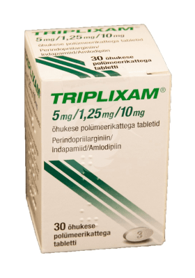 TRIPLIXAM ÕHUKE POLÜMEERKATTEGA TBL 5MG+10MG+1.25MG N30