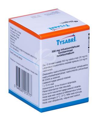 TYSABRI INFUSIOONI KONTSENTRAAT 20MG 1ML 15ML N1