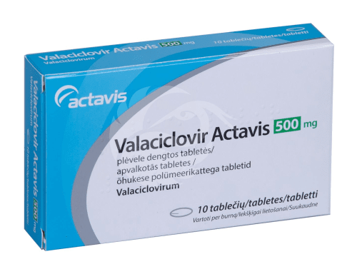 VALACICLOVIR ACTAVIS 500MG ÕHUKE POLÜMEERKATTEGA TBL 500MG N10