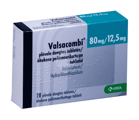 VALSACOMBI ÕHUKE POLÜMEERKATTEGA TBL 80MG+12.5MG N28
