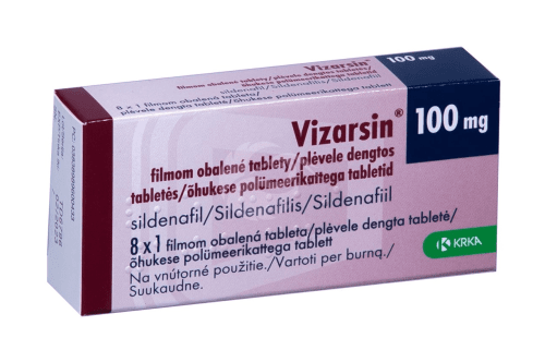VIZARSIN ÕHUKE POLÜMEERKATTEGA TBL 100MG N8