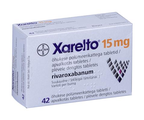 XARELTO ÕHUKE POLÜMEERKATTEGA TBL 15MG N42