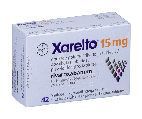 XARELTO ÕHUKE POLÜMEERKATTEGA TBL 15MG N42