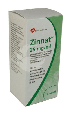 ZINNAT SUUKAUDNE SUSPENSIOON ENSOON GRAANULID 25MG 1ML 100ML N1