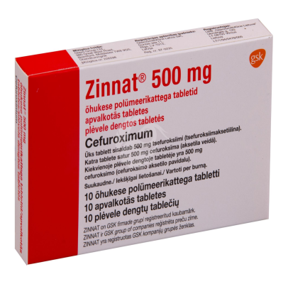 Zinnat kaetud tbl 500mg N10