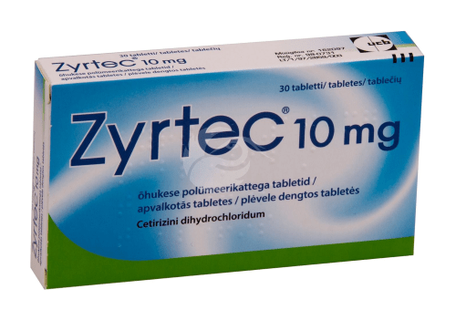 ZYRTEC ÕHUKE POLÜMEERKATTEGA TBL 10MG N30