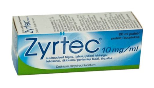 ZYRTEC SUUKAUDSED TILGAD LAHUS 10MG 1ML 20ML N1
