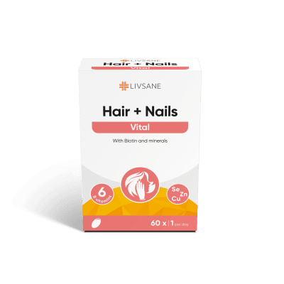 LIVSANE VITAMIINI KAPSLID JUUSTELE/KÜÜNETELE N60