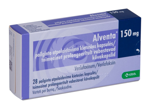 ALVENTA TOIMEAINET PROLONGEERITULT VABASTAV KÕVAKAPSEL 150MG N28