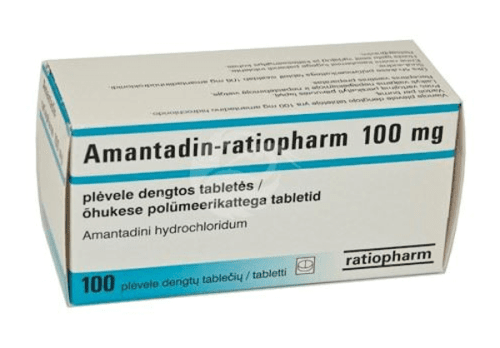 AMANTADIN-RATIOPHARM 100 MG ÕHUKE POLÜMEERKATTEGA TBL 100MG N100