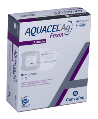 AQUACEL AG FOAM VAHTHAAVASIDE 8X8CM SILIKOONILINE KLEEPUV N10