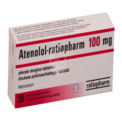 ATENOLOL-RATIOPHARM 100MG ÕHUKE POLÜMEERKATTEGA TBL 100MG N30
