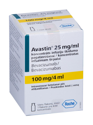 AVASTIN INFUSIOONI KONTSENTRAAT 25MG 1ML 4ML N1