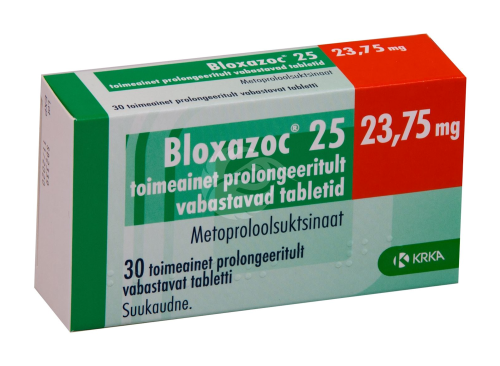 BLOXAZOC 25 TOIMEAINET PROLONGEERITULT VABASTAV TBL 25MG N30
