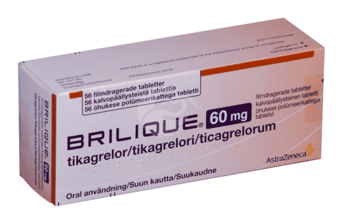 BRILIQUE ÕHUKE POLÜMEERKATTEGA TBL 60MG N56