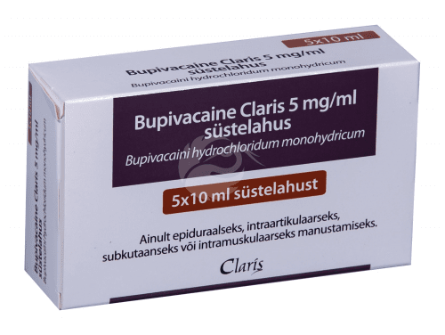Bupivacaine Claris inj 5mg/ml 10ml N5
