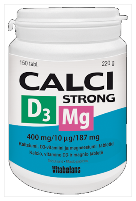 CALCISTRONG+D3+MG TBL N150