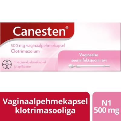 CANESTEN VAGINAALPEHMEKAPSEL 500MG N1